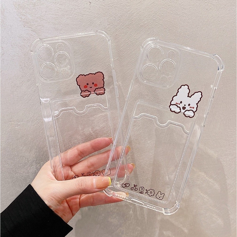 PRINTING CLEAR SLOT CARD case realme 8 4g c31 10 4G c55 11 c67 c63 c61