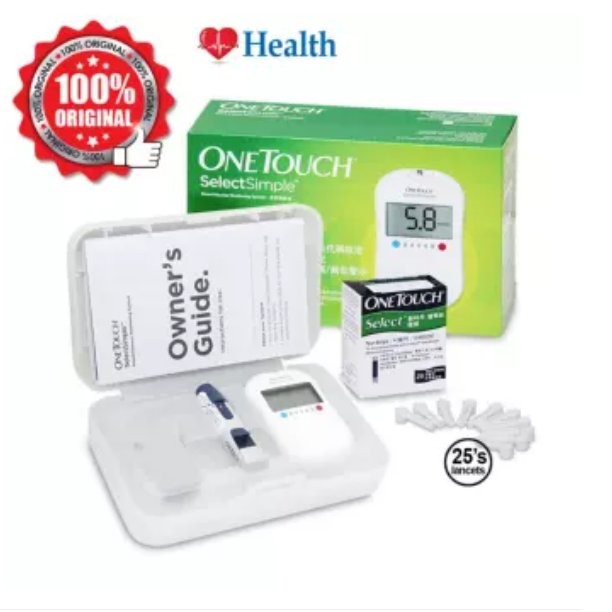 One Touch / Onetouch Select Simple Blood Glucose Monitor Test Strips Lancets