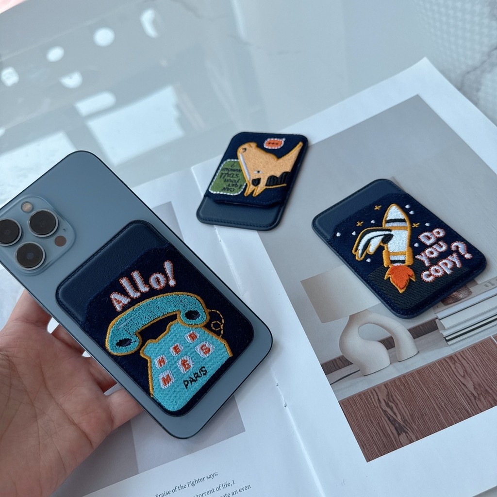 เหมาะสําหรับ ไอโฟน ผู้ถือบัตรแม่เหล็ก ชม. บ้านรูปแบบเดียวกัน - รูปที่ 5