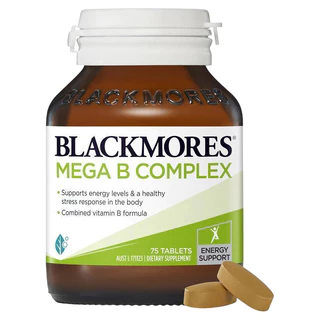 พร้อมส่ง! Blackmores Mega B Complex 75 Tablets วิตามินบี คอมเพล็กซ์ มัลติบี