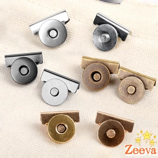 Zeeva กระดุมแม่เหล็ก DIY สำหรับติดกระเป๋า เสื้อผ้า งานหัตถกรรมต่างๆ ไม่ต้องเย็บ ไม่ต้องเจาะ 1 ชุด Bag Magnetic buckle