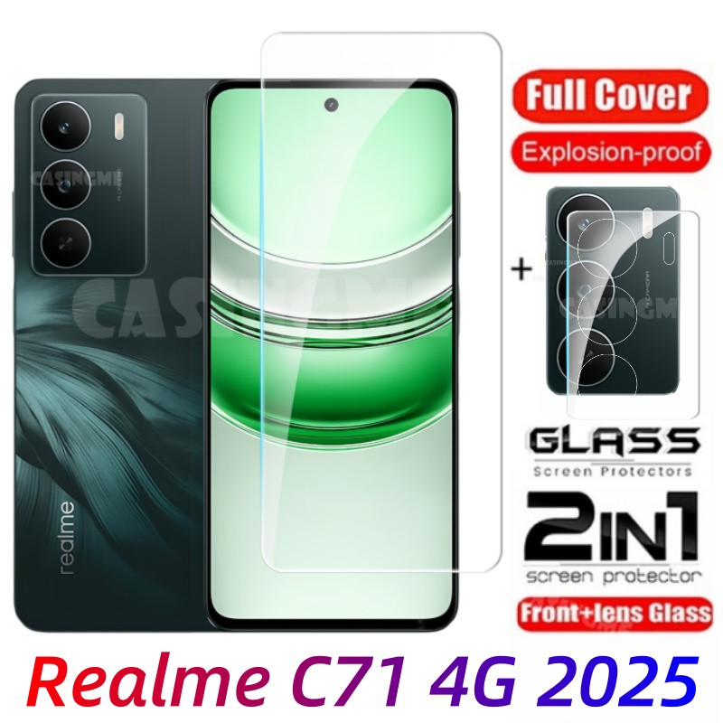 สําหรับRealme C71 4G 2025 กระจกนิรภัยFlimสําหรับRealme C71 RealmeC71 C71 C 7 1 C 71 4G 5G 2025 ฟิล์ม