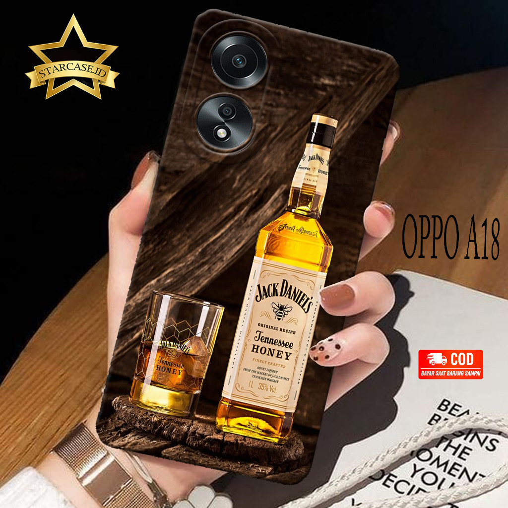 HP ล่าสุด Oppo A18 2023 เคสโทรศัพท์ - starcase - เคส Oppo A18 4G 2023 - เคสแฟชั่น DRINKING - เคสโทรศ