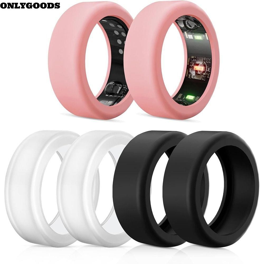 ONLYGOODS ฝาครอบซิลิโคนสำหรับ Oura Ring Protector, กันกระแทกและกันรอยขีดข่วน อุปกรณ์เสริมสำหรับ Oura