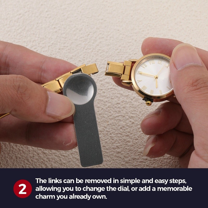 สีสันอิตาเลียน Charm Modular นาฬิกาข้อมือ Fit 9 มม.สร้อยข้อมือสแตนเลส DIY ทำเครื่องประดับ - รูปที่ 3