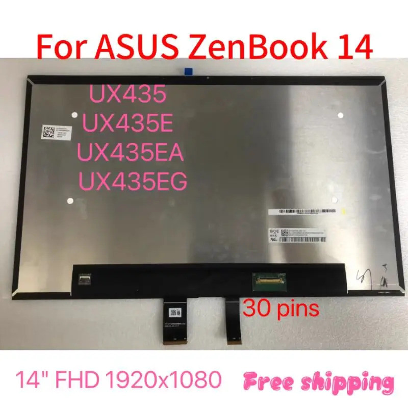 สําหรับ Asus Zenbook 14 Ux435 Ux435E Ux435Ea Ux435Eg 14 "Fhd 1920X1080 Ips จอแสดงผลหน้าจอ Lcd