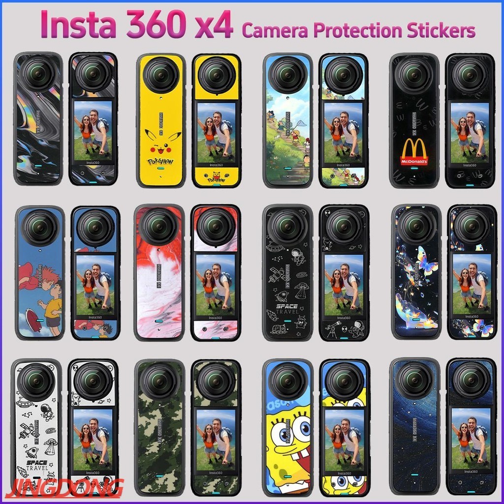 สําหรับ Insta 360 X4 กล้องสติกเกอร์ป้องกันสะท้อนแสงกันน้ํา 3M วัสดุ