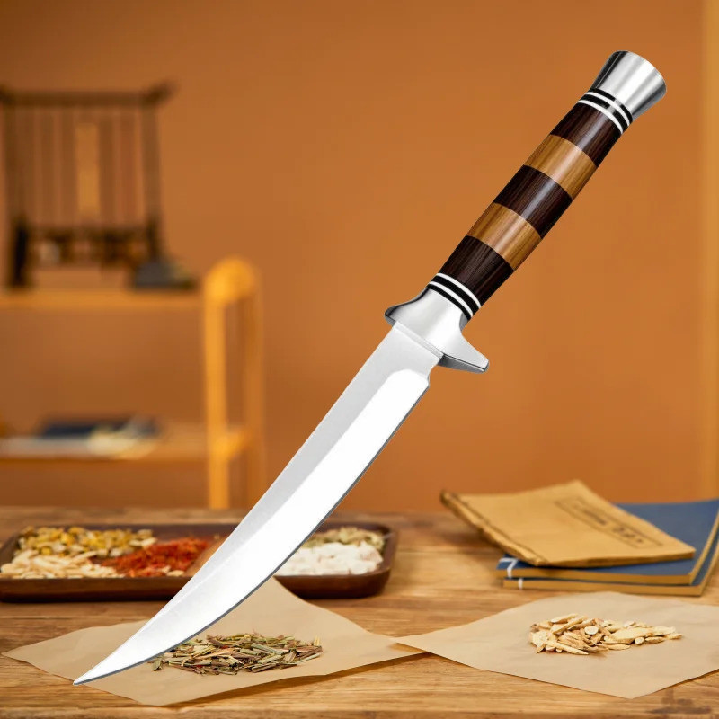 Stainless Steel Fish Filleting Boning Knife Kitchen Steak Knife Meat Cleaver Chef Knife Fruit Sliici