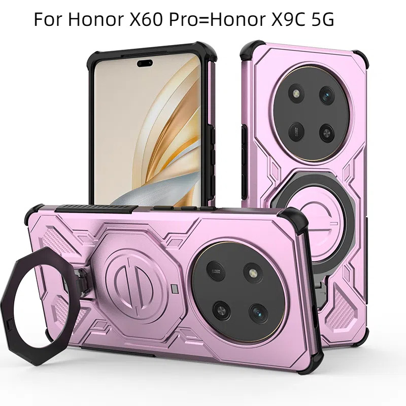 สําหรับ Honor X9C สมาร์ท Honor X9C กรณี 2In1 TPU PC Hard AirBag 360o ผู้ถือแหวนแม่เหล็กฝาครอบโทรศัพท