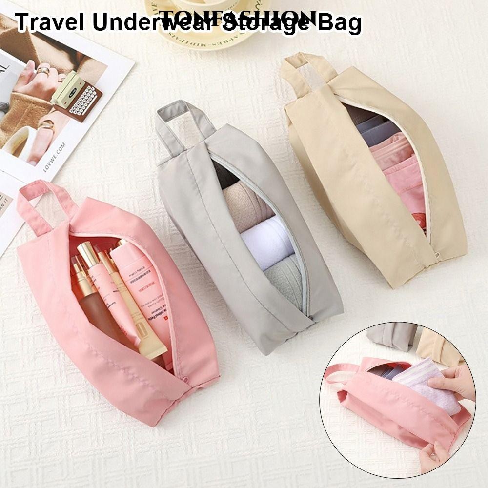 TONFASHION 1 ชิ้น Travel Organizer กระเป๋า, Cube สวมใส่ชุดชั้นในกระเป๋า,ทนทาน Multi-functional กระเป๋าแต่งหน้า Bra ถุงเท้าชุดชั้นใน