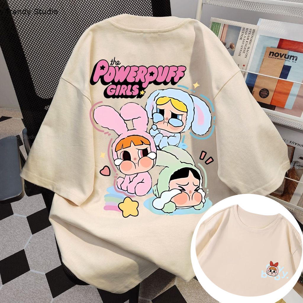 🚚【จัดส่งจากไทย】เสื้อยืดลายการ์ตูนสาวน่ารัก แขนสั้น คอกลม ผ้าเนื้อนุ่ม สวมใส่สบาย พิมพ์ผ้าฝ้ายแท้ oversize S-XXXL