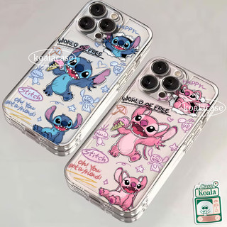 เคสไอโฟน 11 สำหรับ IPhone 16 15 XR 11 13 14 12Pro Max 16 7 8 15 14Plus X XS Max ไอศกรีมรูปดาวลายนางฟ้าน่ารักสำหรับคู่รัก