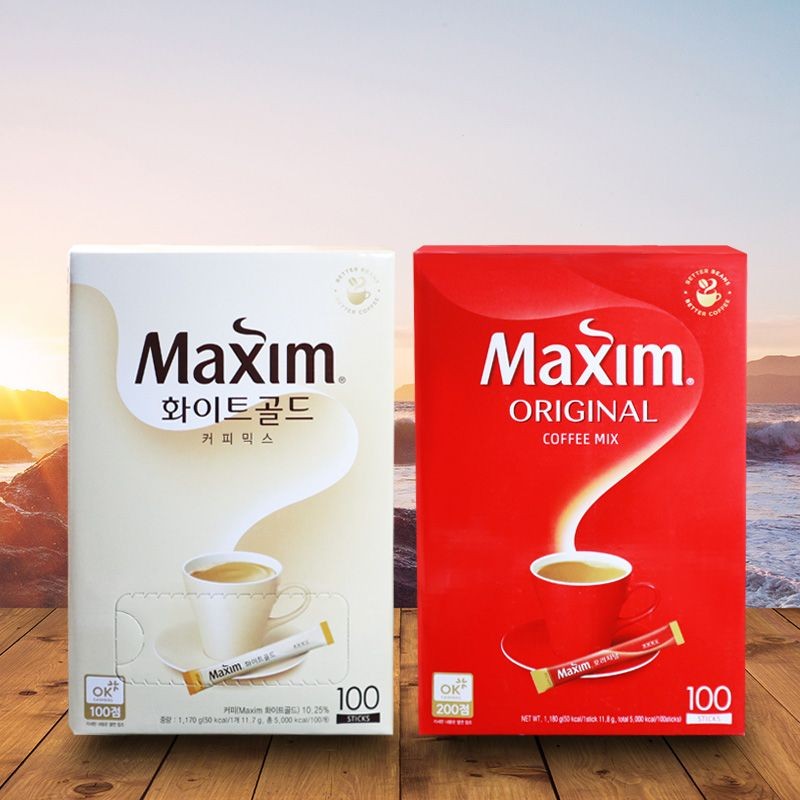 เกาหลีนําเข้า Maxim Red Maxim Coffee Platinum Coffee Maxim 3 in 1 Instant Platinum Original Coffee 0