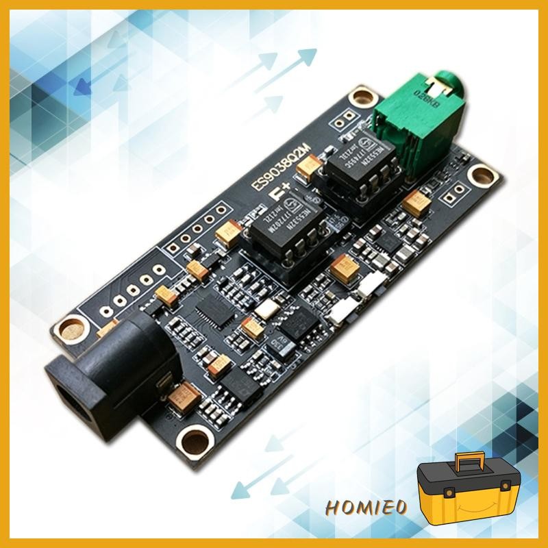 HOMIE0 ES9038Q2M บอร์ดอินพุต I2S ตัวถอดรหัสโมดูล USB แบบอะซิงโครนัส ES9018K2M ES9018