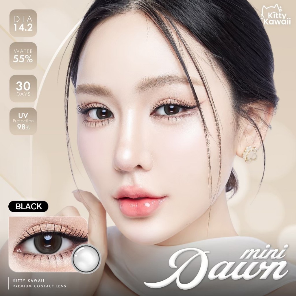 คอนแทคเลนส์ ขนาดมินิ Black Mini Dawn (kittykawaii)