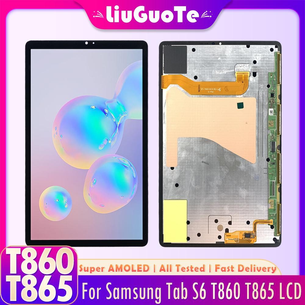 SAMSUNG 10.5 "Super AMOLED LCDสําหรับSamsung Tab S6 T860 T865 2019 จอแสดงผลLCD Touch Screen Digitize