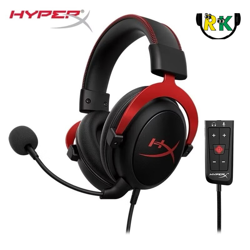 HyperX Cloud 2 II ของแท้ ชุดหูฟังเล่นเกมไร้สาย พร้อมไมโครโฟน HiFi 7.1 สําหรับ PC PS4