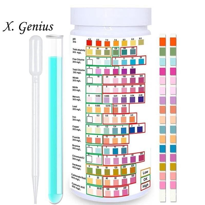 Water Testing Strips for Drinking Water- EPA Level Home Use, Water Test Strips with Lead, Mercury, I