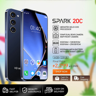 Phone SPARK 20c Smartphone 6GB+128GB / 8GB+256GB Unisoc T612 6.7” HD+ 90Hz Display 50MP AI Camera