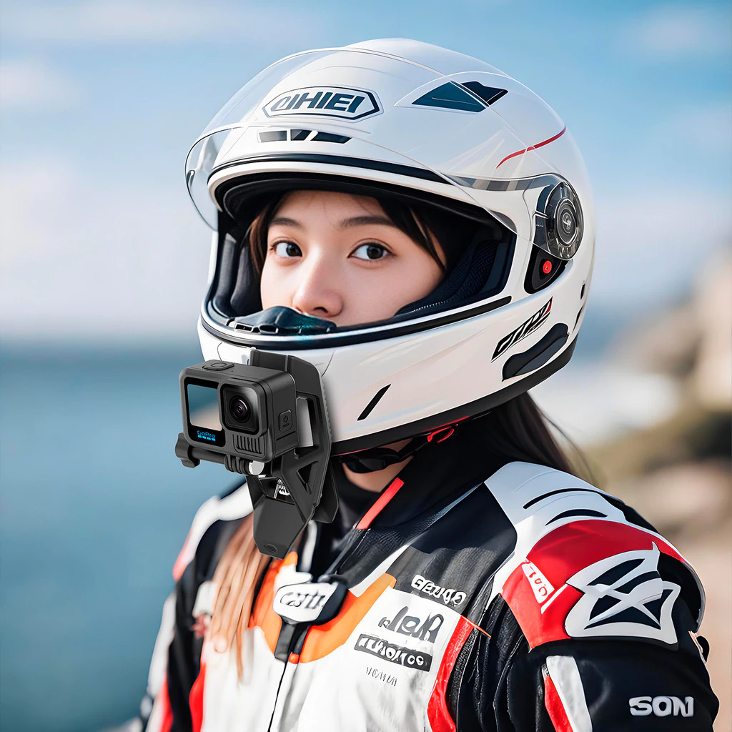 ขาตั้งติดหมวก สําหรับ DJI Action 5 Pro/Action 4/3 ขี่ยิงหมวกกันน็อคคลิปสําหรับ Insta360 X5 X4/Ace Pro 2/GoPro 13 12 คลิปหนีบขาตั้งติดหมวกกันน็อคคลิปอุปกรณ์เสริมกล้อง thumbnail 4