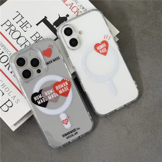 คลาสสิก HUMAM MADE Simple Love Label Lucencyแม่เหล็กเคสโทรศัพท์เหมาะสําหรับIPhone17 17AIR 16 16P 16PM 15 15P 15PM 14 14P 13 13P 13PM 12 12P 12PM 11 11P XR MAX 7P 16E 16P 16E