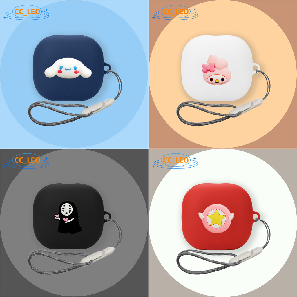 For Anker Soundcore Liberty 5 Case Cute Lanyard Pendant Soundcore Liberty 5 ANC Creative Cartoon San