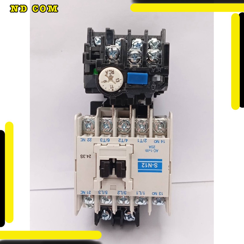sn12 แม็กเนติก+ โอเวอร์โหลด ชุด S-N12+TH-N12KP กระแส: 1-3A(1-1.6) 1.7A(1.4-2.0) 2.1A(1.7-2.5) 2.5A(2-3) 3.6A(2.8-4.4) 5A