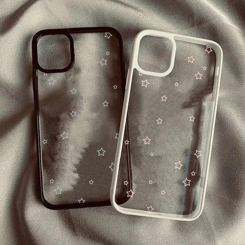 SAMSUNG สําหรับSamsung A15 A05S A55 A06 A26 A36 A56 A35 A54 A16 A12 A52 A34 5G A32 สีสันLittle Starsซิลิโคนใสกันกระแทก