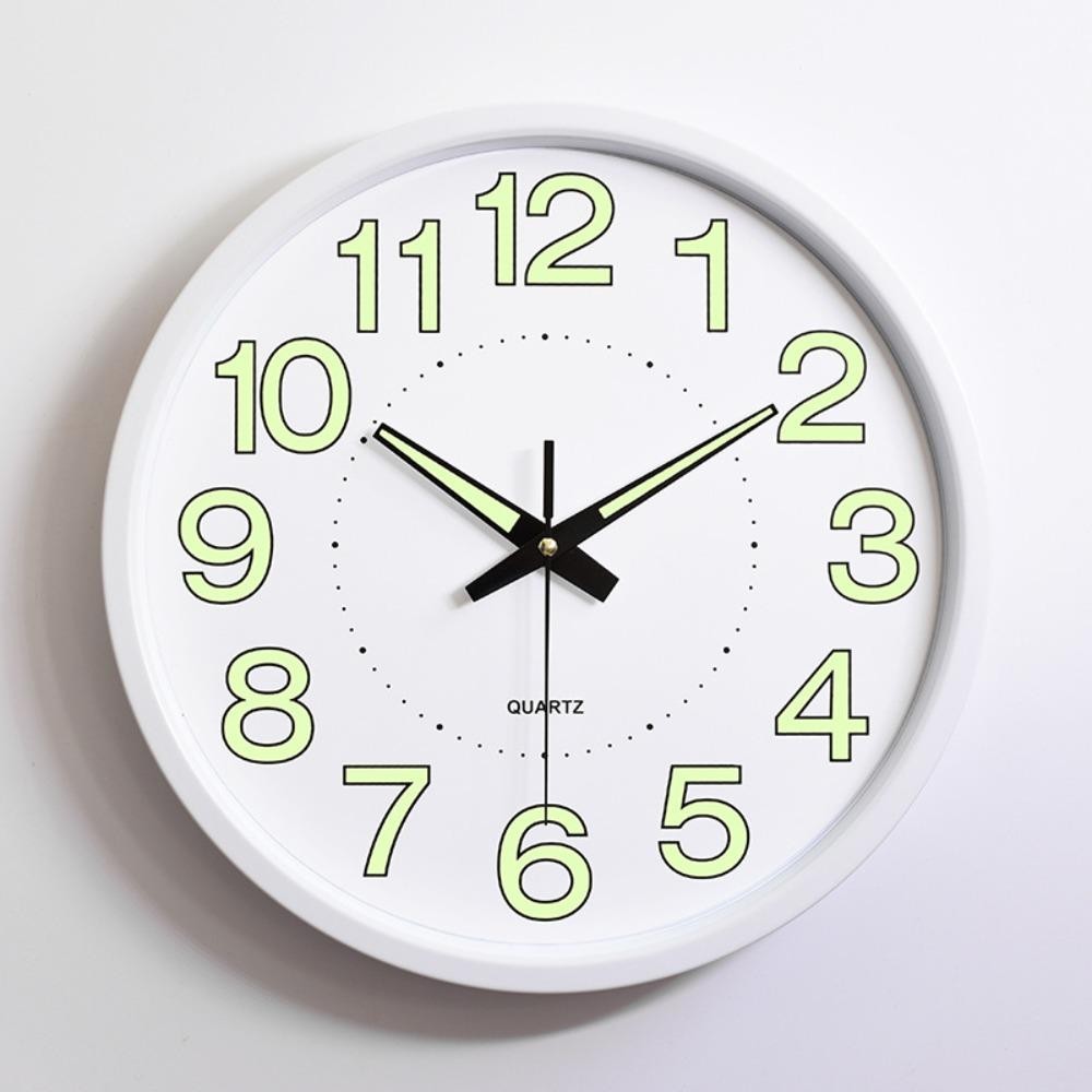 JARREDIW เรืองแสงใน Dark นาฬิกา, 12 นิ้ว Non-Tiking Wall Clock,โมเดิร์นประหยัดพลังงานพลาสติกแขวนเงียบนาฬิกาควอตซ์ห้องครัว ราคา ถูกที่สุด ดีลบีเคเค แกลเลอรีภาพที่ 8