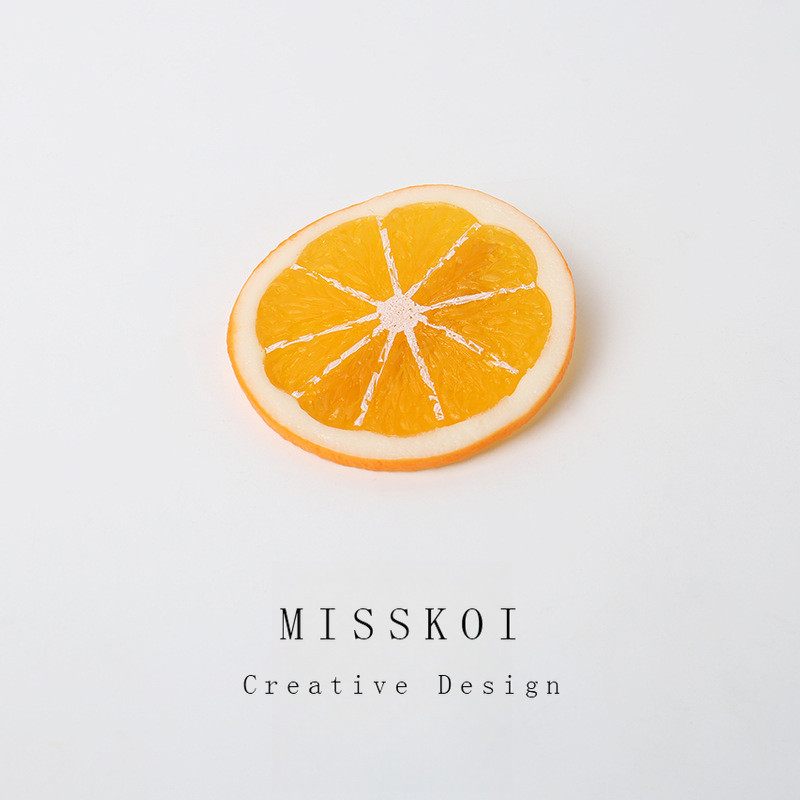 MAUROPOLI Citrus Flavour Lemon Slice กิ๊บติดผม Creative Summer Fresh Fruit น่ารักน่ารักสนุกคลิป