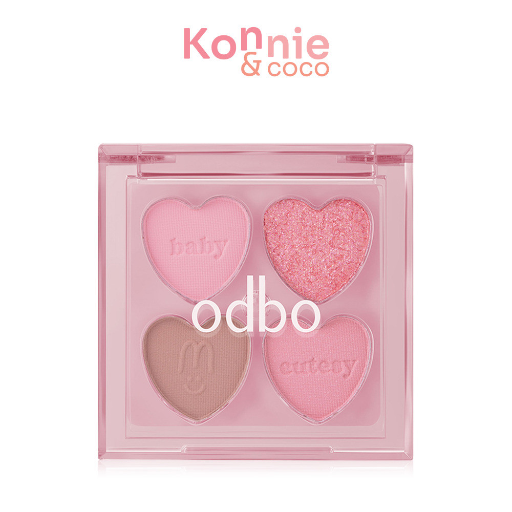 ODBO Baby Cutesy Palette OD2035 1.8g โอดีบีโอ อายแชโดว์พาเลท 4 เฉดสี.