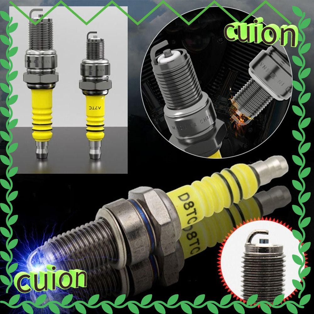 CUION1413 เหยียบรถจักรยานยนต์, 2 รูปแบบ Yellow&Silver Spark Plug, D8TC Straddle E-bike อุปกรณ์เสริม