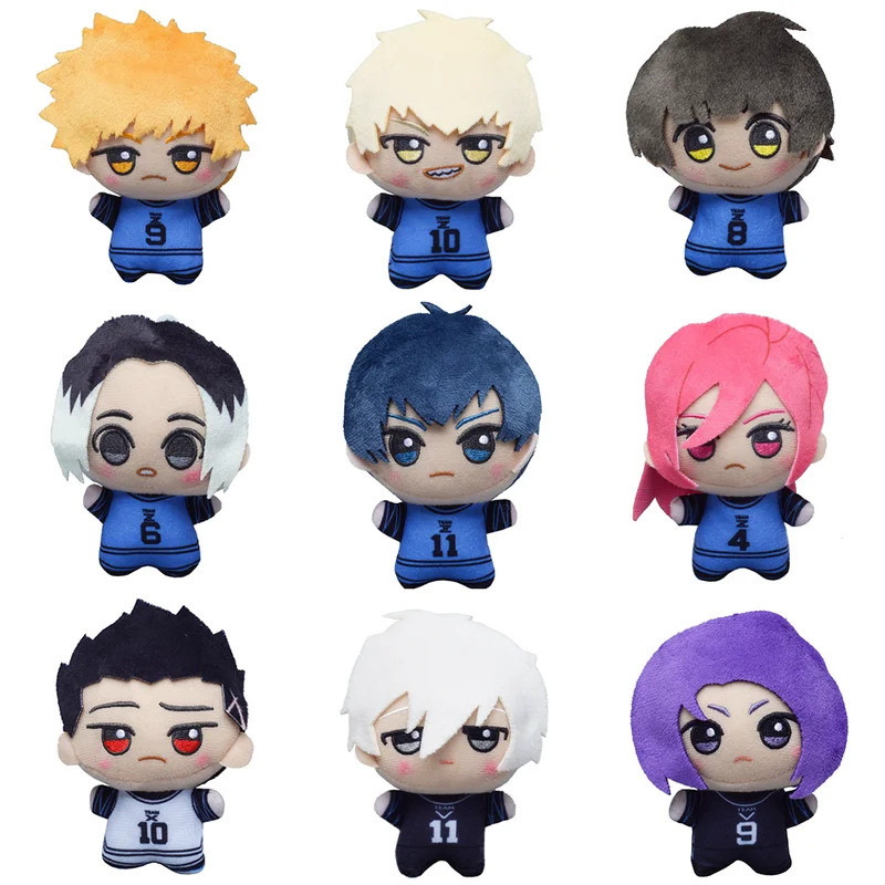 11cm Mini Anime Seishiro Nagi Plush Stuffed Doll Jingo Raichi Isagi Yoichi Chigiri Bachira Meguru Ke