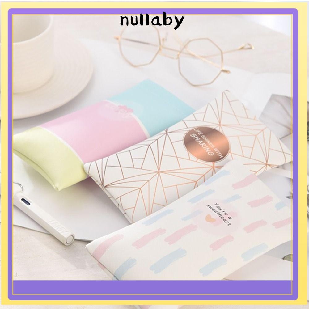 NULLABY กระเป๋าเก็บแว่นตา, แว่นตากันแดดซับนุ่มกันน้ํา , หนัง PU สีสันสดใสปิดอัตโนมัติแว่นตากันแดดแบบพกพาฝาครอบป้องกันสาว