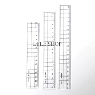ไม้บรรทัดอะคริลิคใส ทรงสี่เหลี่ยม 3 ขนาด 15/18/20 CM สําหรับนักเรียน พร้อมส่งในไทย