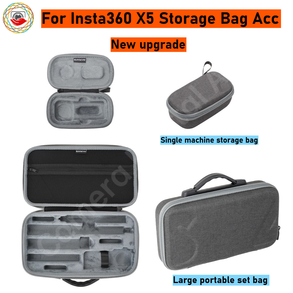 กระเป๋าถือสําหรับ Insta360 X5 Travel Storage Bag กล่องเกราะป้องกันสําหรับ Insta 360 X5 Action Camera