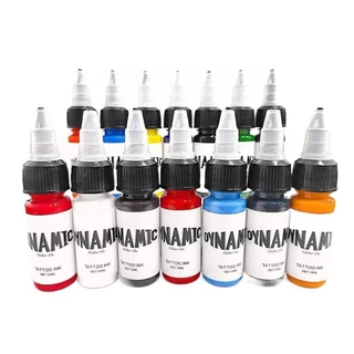 CHIHI Tattoo Ink, 15ML สีดําสีน้ําตาล Tattoo Practice Color, Bright Body Art สีขาวสีฟ้าสีแดงเขียว Tattoo Pigment Supplies