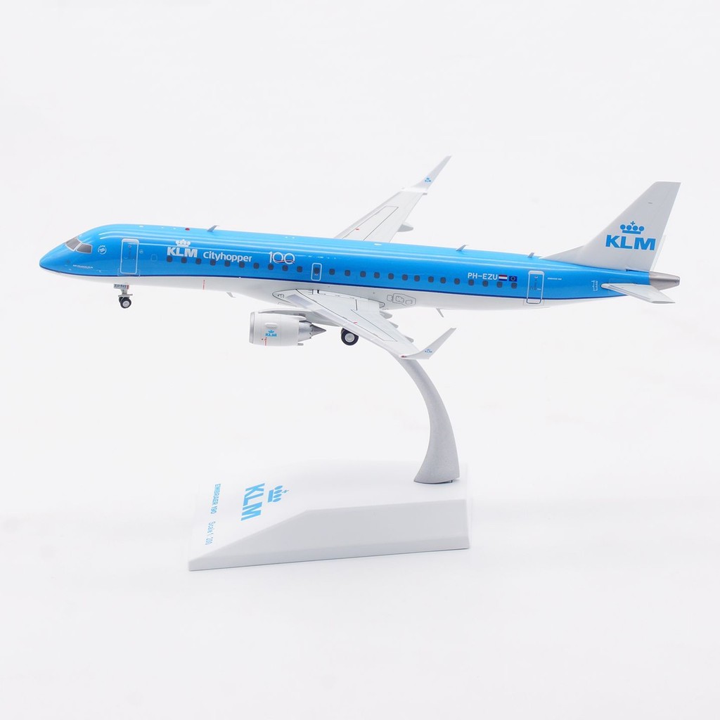 Jcwings 1: 200 โมเดลเครื่องบินโลหะผสม Holland Airlines ERJ-190STD PH-EZU
