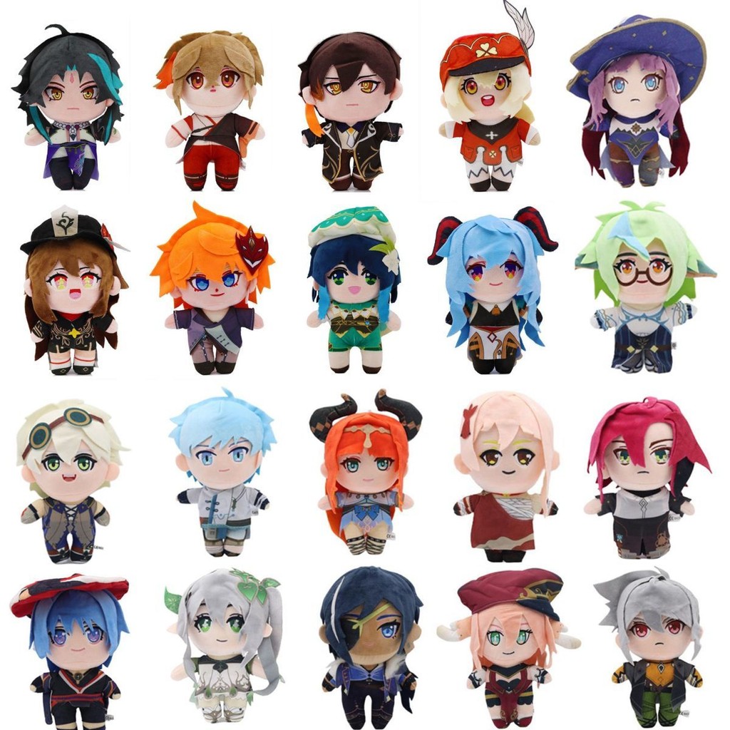 Genshin Impact Plush Set-Lyney Lynette Itto Kazuha, Beidou, Tartaglia, Yae Miko-อะนิเมะตุ๊กตาของขวัญ