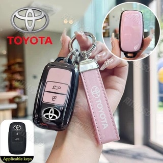 Fit สําหรับ Toyota Vios 2023 Yaris Ativ 2024 Avanza Veloz Raize รุ่น TPU Remote Car Key Cover Case