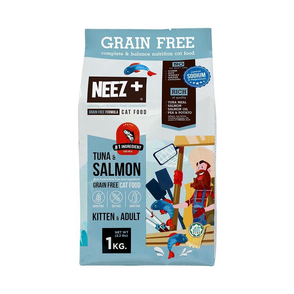 [2 ถุง] Neez Plus นีซพลัส ขนาด 1 กิโลกรัม 2 ถุง อาหารแมวเกรด Gluten-free Grain-free คุณภาพสูง ราคา ถูกที่สุด ดีลบีเคเค แกลเลอรีภาพที่ 6