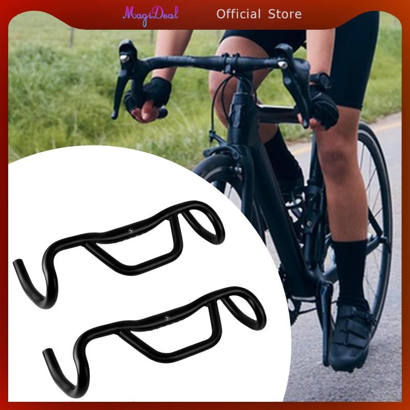 MagiDeal จักรยาน Drop Handlebar Ultralight รอบหลอดอลูมิเนียม适合31.8毫米BMX自行车部件Strong Drop Bar