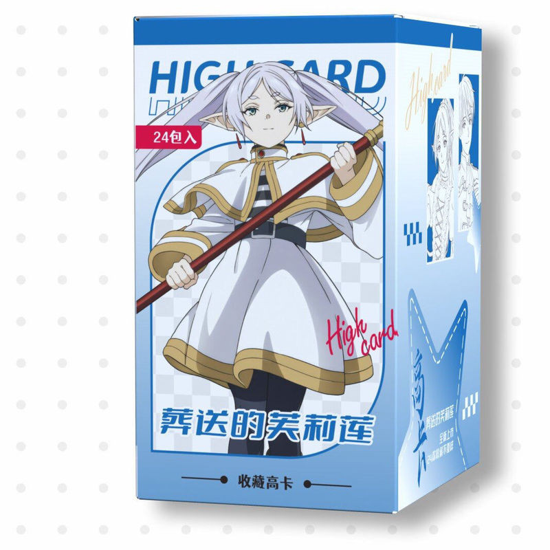 Frieren: Beyond Journeys End Blind Box Cards – การ์ดอนิเมะสะสมสองด้าน กล่องละ 24 แพ็ค (8.5  5.4 ซม.)
