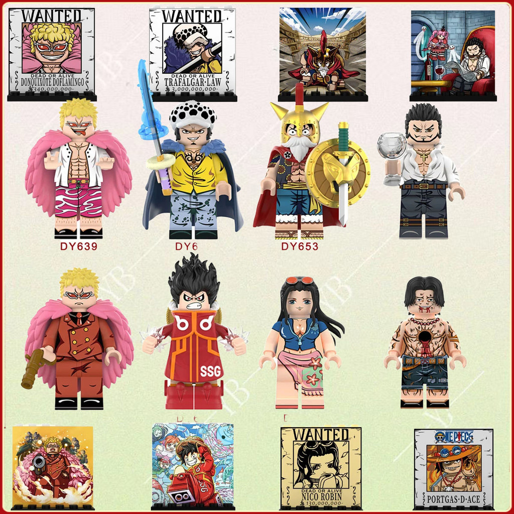 ของเล่นบล็อคตัวต่อสําหรับเด็ก ชุดอนิเมะ ปริศนาประกอบอนุภาคขนาดเล็ก โมเดล ตกแต่ง