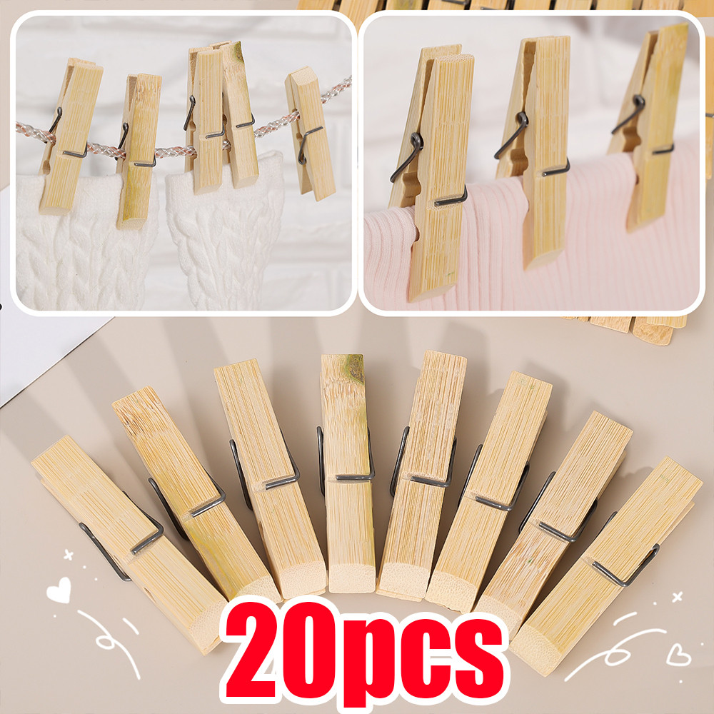20ชิ้นสนิมทน กันลม ไม้ ไม้หนีบผ้า-อบแห้งเสื้อผ้าถุงเท้าหัตถกรรมภาพบันทึกกระดาษคลิปใช้ในบ้าน
