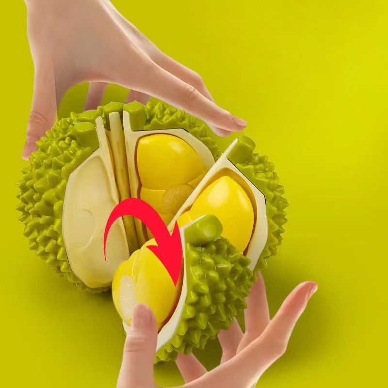 Creative Durian Peeling Toy ทุเรียนตัด Playset นักเรียนความเครียดบรรเทาของขวัญ
