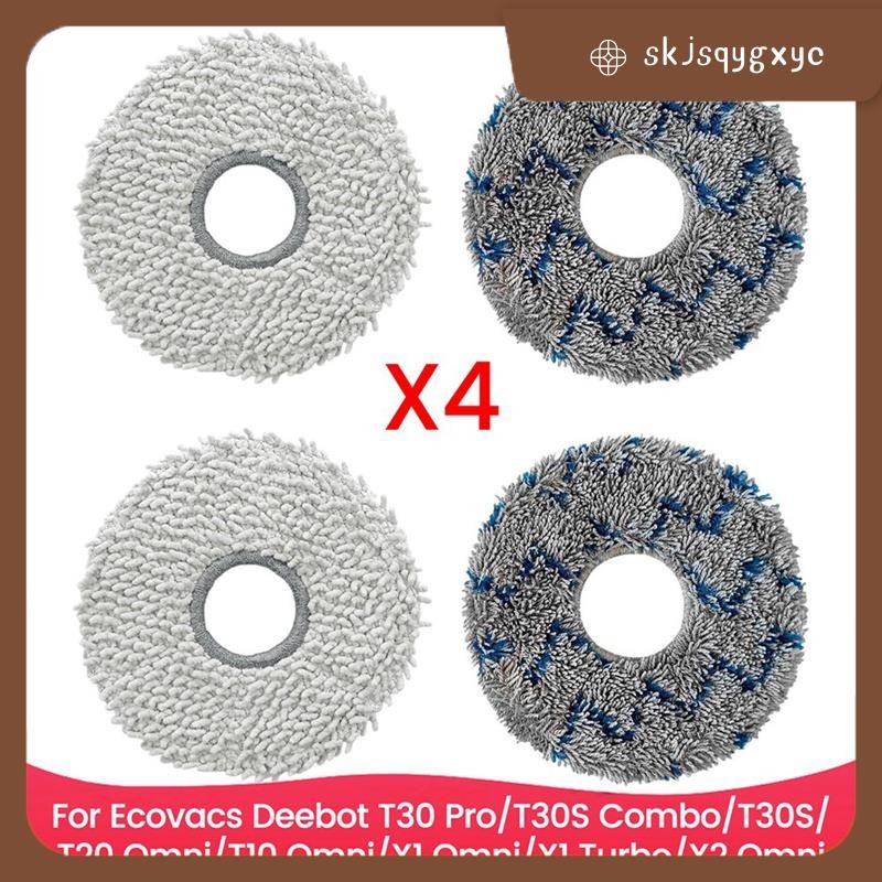 skjsqygxycMop Pads สําหรับ T30 Pro / T30S Combo / T30S / T20 Omni / T10 Omni / X1 Omni / X1 Turbo / 