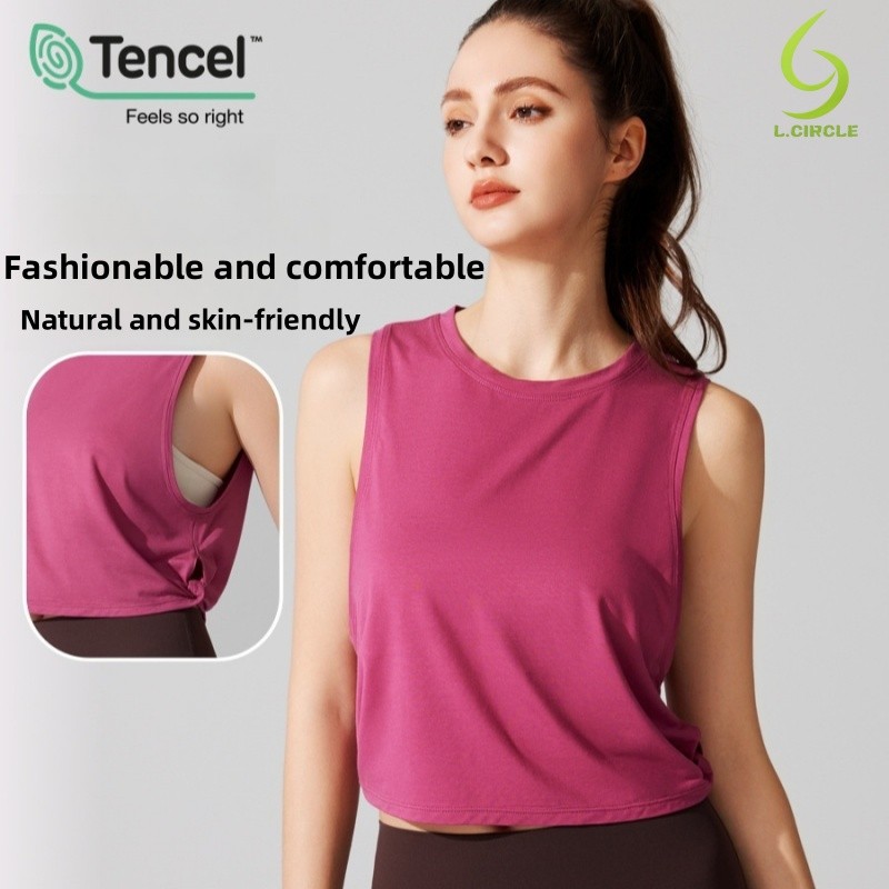 L.CIRCLE Yoga Sport Top Sleeve ,Quick-Drying และ Breathable