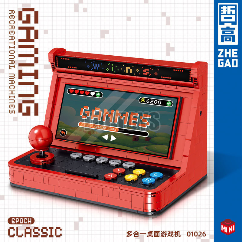 ZHEGAO Creator All-in-one Desktop Gaming Machine 01026(666 ชิ้น) Building Blocks ประกอบของเล่นเด็กขอ