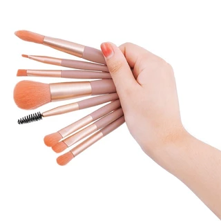 ชุดแปรงแต่งหน้า 8pcs ขนนิ่ม ไม่บาดหน้า แปรงแต่งหน้า ขนาดเล็ก จัดส่งที่รวดเร็ว COD